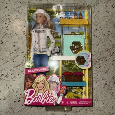Barbie BEEKEEPER Career "You Can Be Anything" Playset Mattel Bees Honey NEW 2017 - Image 1
