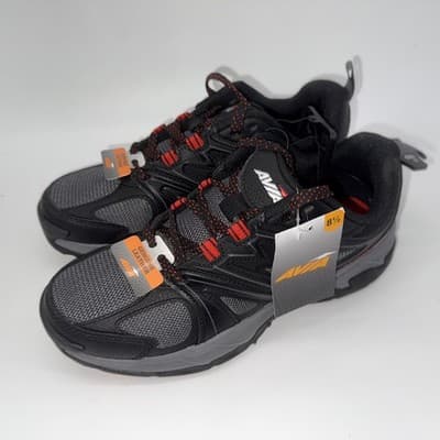 Avia Men's Talus Hiking Shoes Black Gray Leather Size 8.5 8 1/2 - Image 1