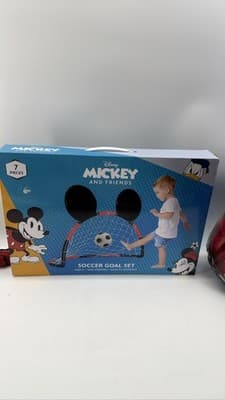 Disney Mickey And Friends Soccer Goal Set 7 Pc Ages 3+ - Image 1