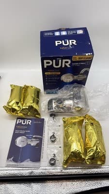 NEW OPEN BOX - PUR Maxion Faucet Mount Water Filter PFM400H Chrome 4 Filters - Image 1
