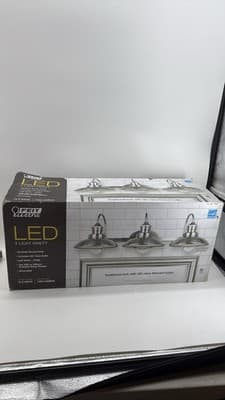 Feit Electric LED 3-Light Vanity Brushed Nickel 1350 Lumens 2700K - Image 1