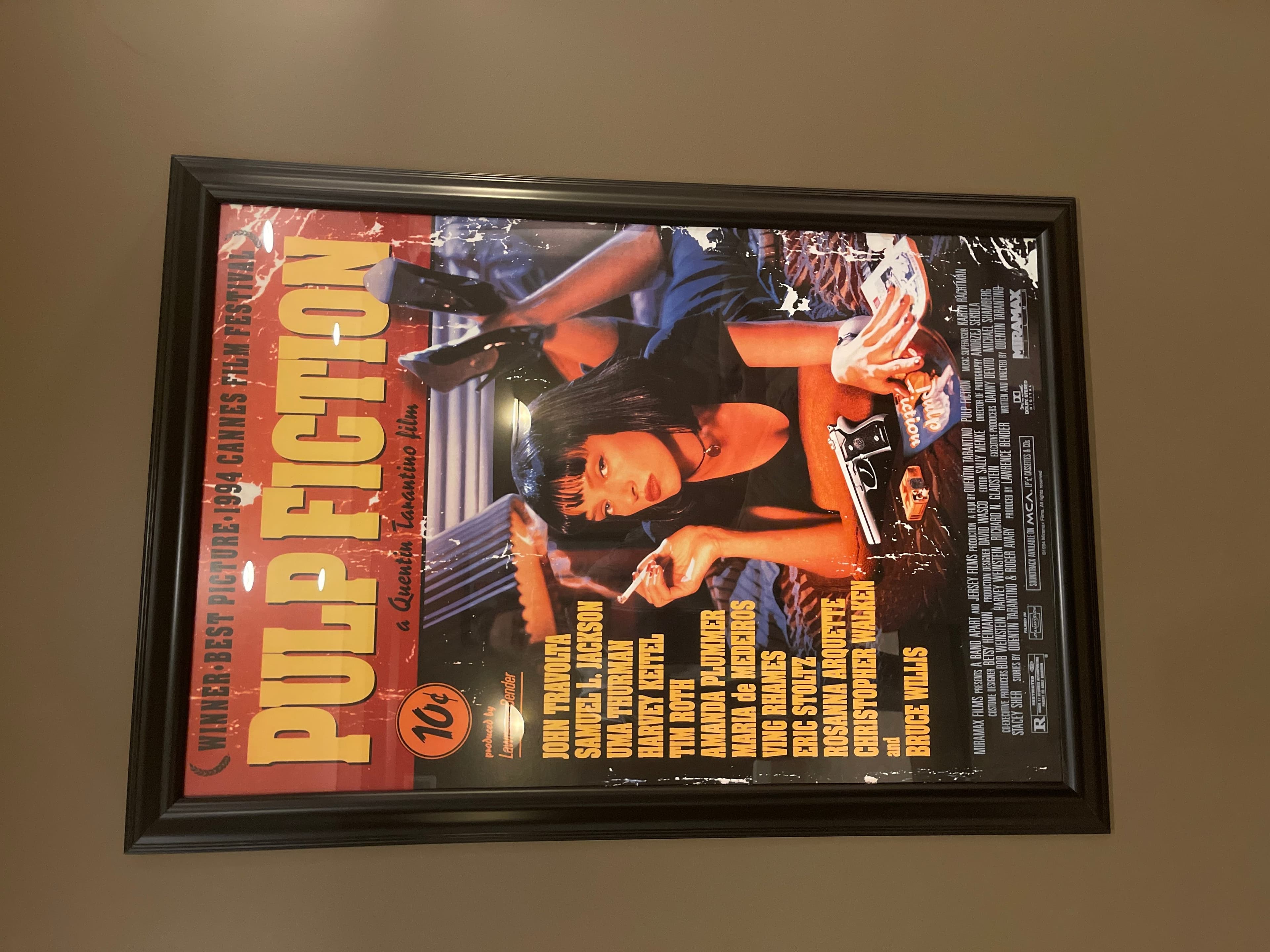 Pulp Fiction Movie Poster Framed 1994 - Image 1