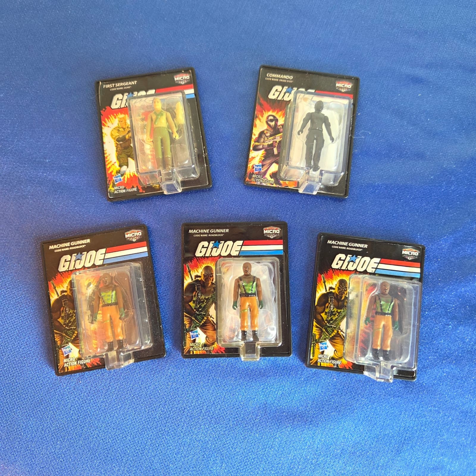 World's Smallest Toys GI Joe Bundle First Sargeant Commando Machine Gunner x3 - Image 1