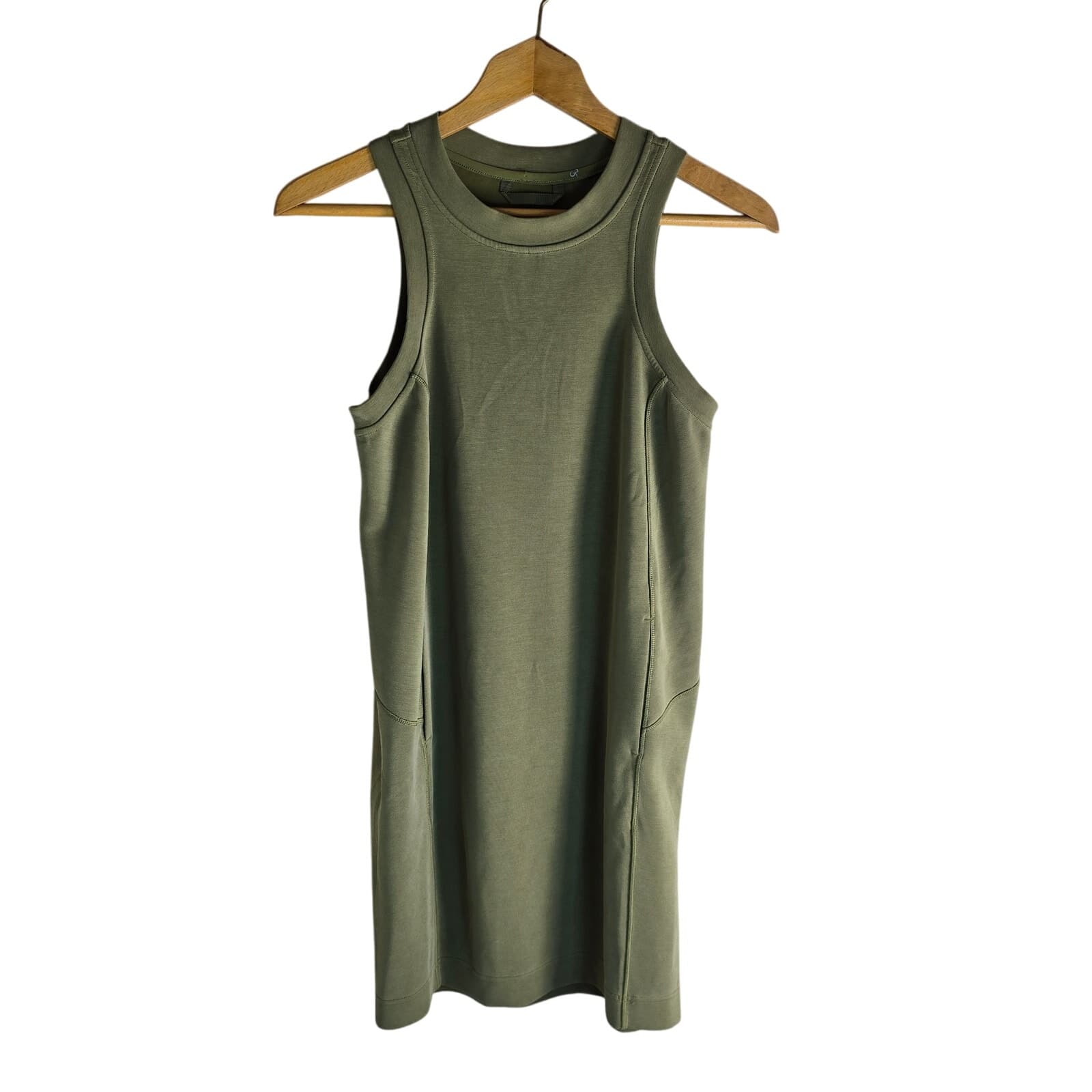 Lululemon Softstreme Back In Action Mini Tank Dress Bronze Green - Size 4 - Image 1
