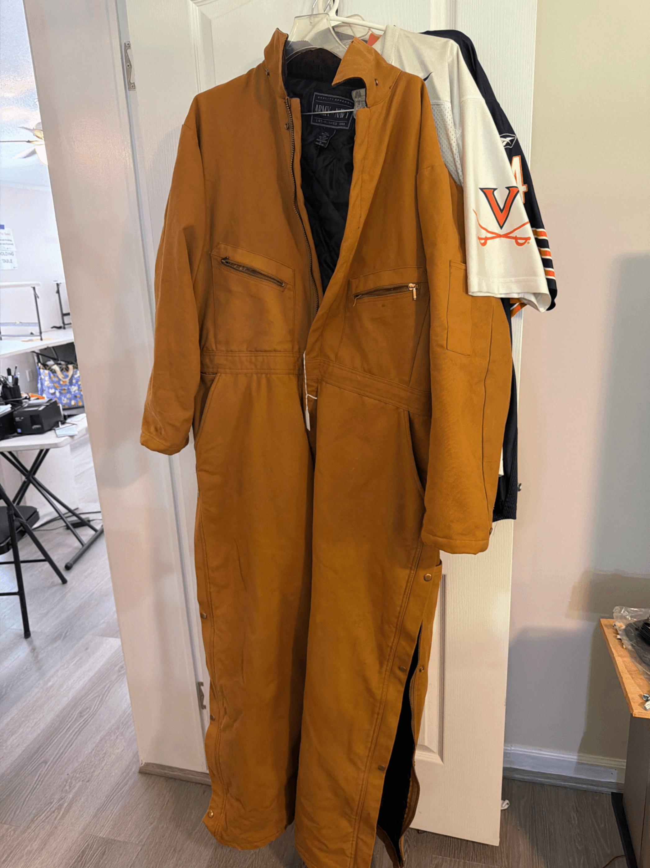 Insulated Coveralls Brown Size 44