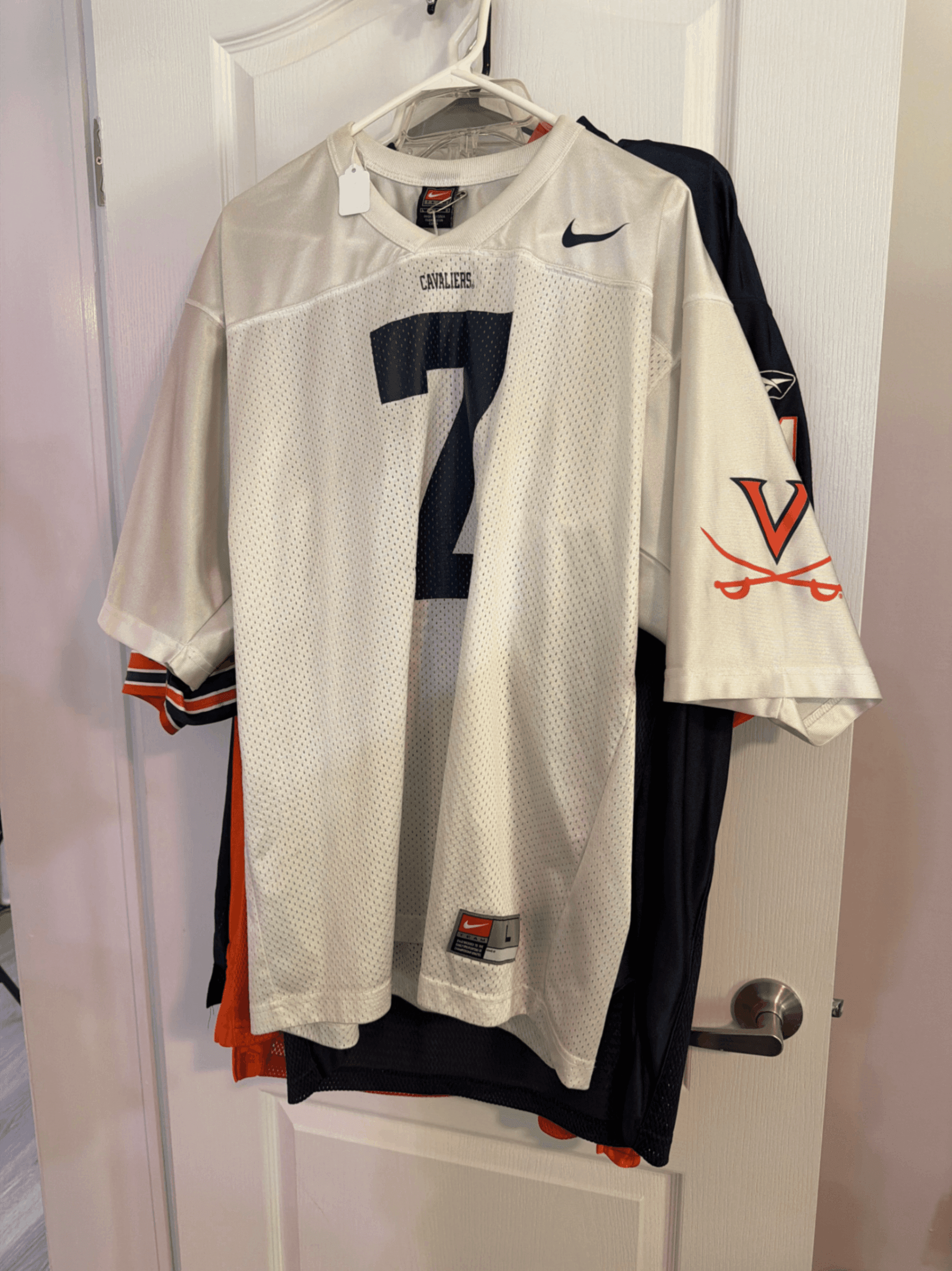 Nike Cavaliers Football Jersey White Size 48