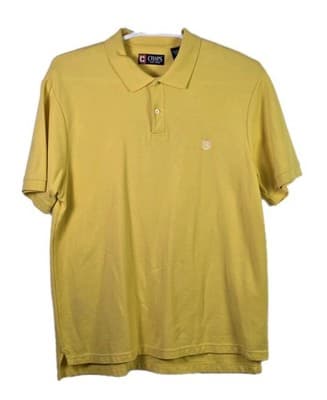 CHAPS Men’s XL Yellow Short Sleeve Polo Shirt