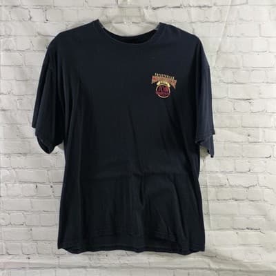 2009 Fayetteville AR Men's XL Black Motorcycle Rally Short Sleeve T-Shirt