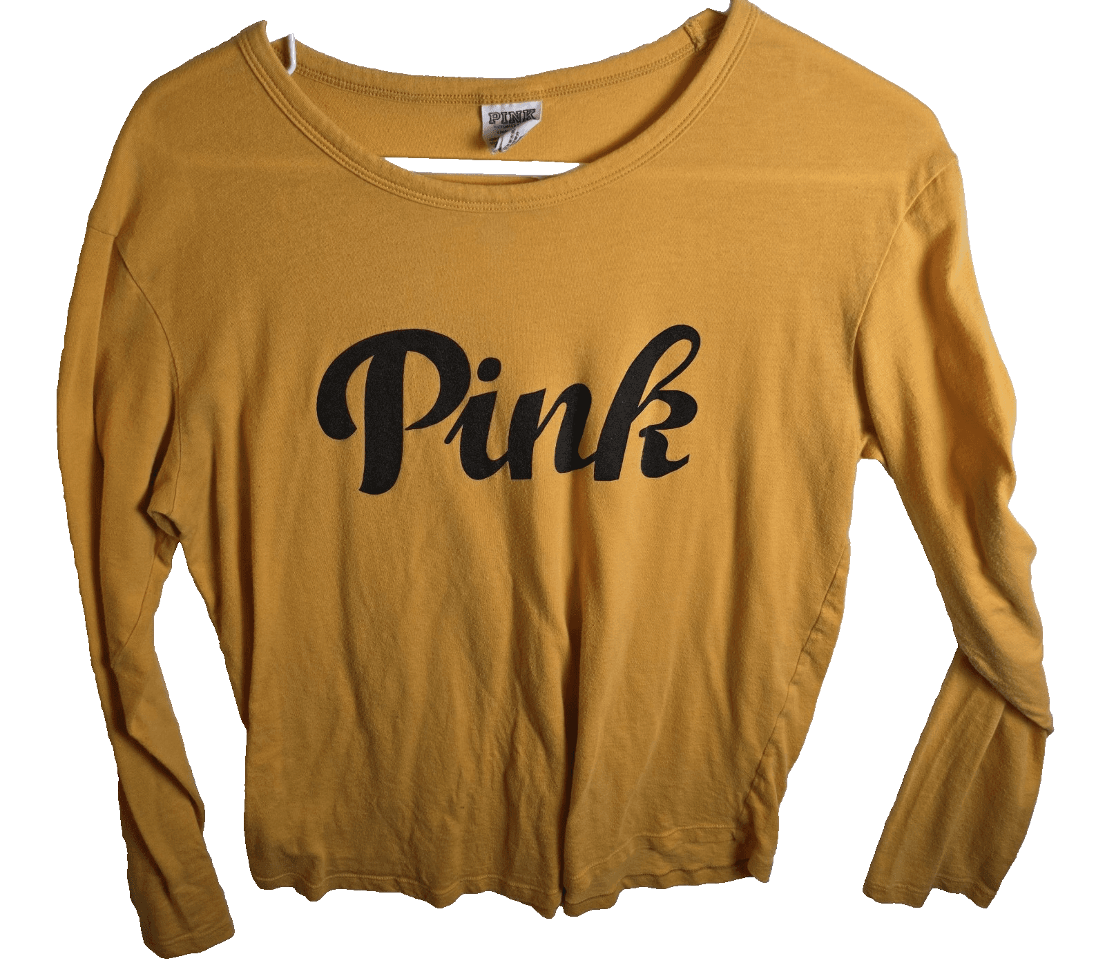 Victoria’s Secret Pink Women's Size M Yellow Tshirt