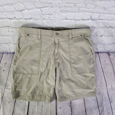 Weatherproof Men's 38 Birch Khaki Stretch Golf Shorts