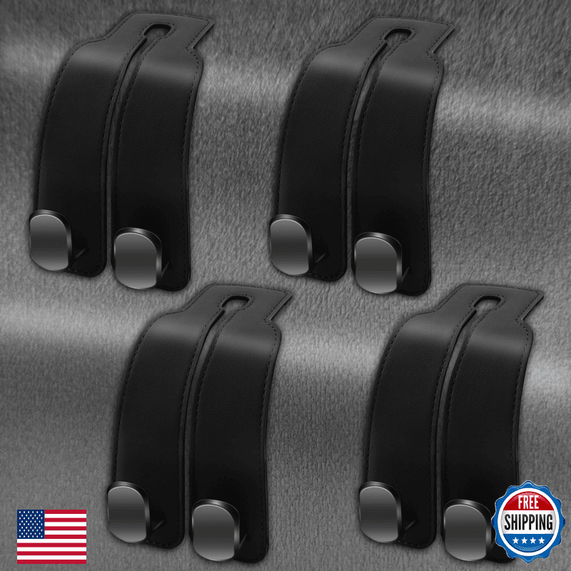 Amelity Headrest Hooks For Car Car Seat Back Storage Hooks Car Hooks For Purses - Image 1