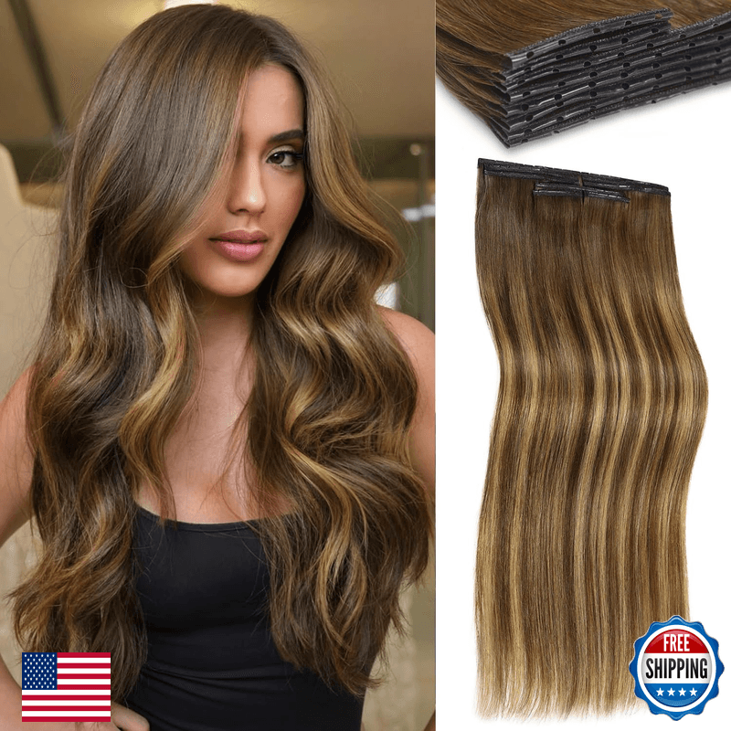 Lady Miranda Butterfly Ovo Weft Hair Extensions Real Human Hair 16 Inch 100G - Image 1