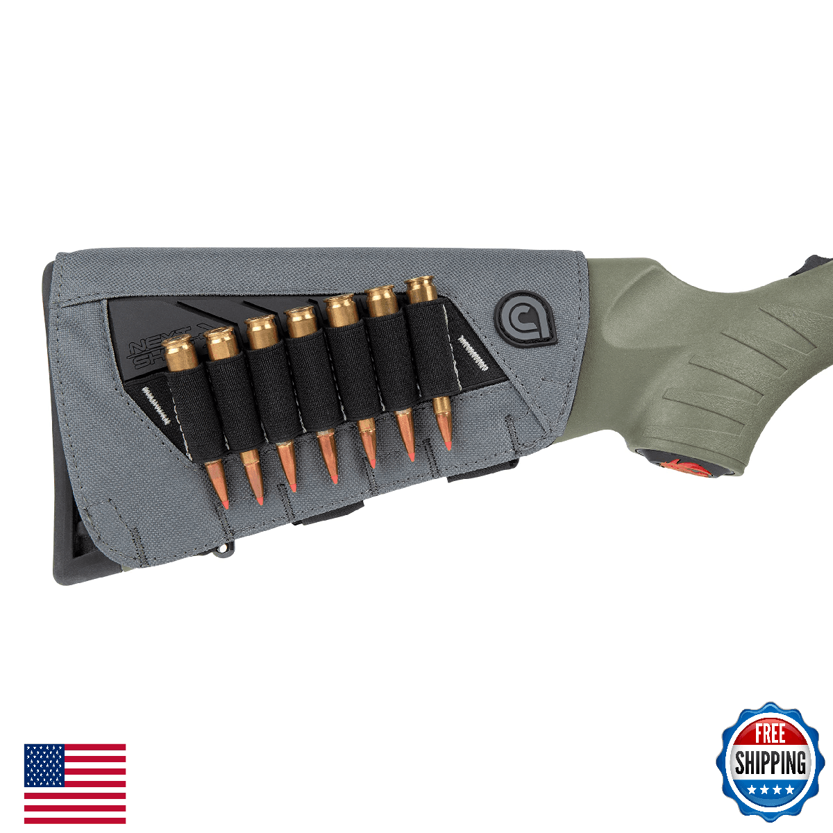 Allen Next Shot Bridger Premium Buttstock Cartridge Carrier, 7 Shell Pouch - Image 1