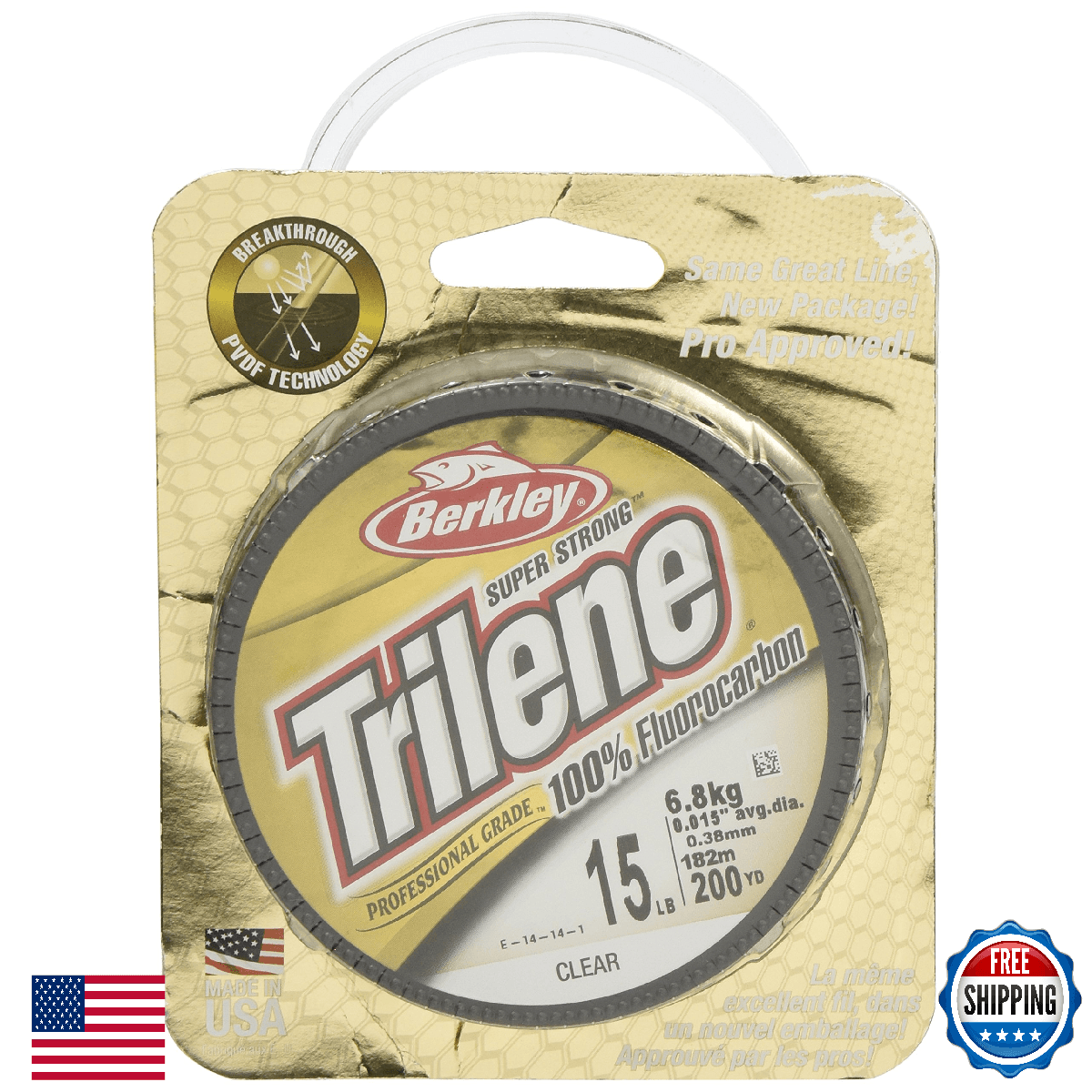Berkley Trilene 100% Fluorocarbon & Mono Fishing Line - Clear - Image 1