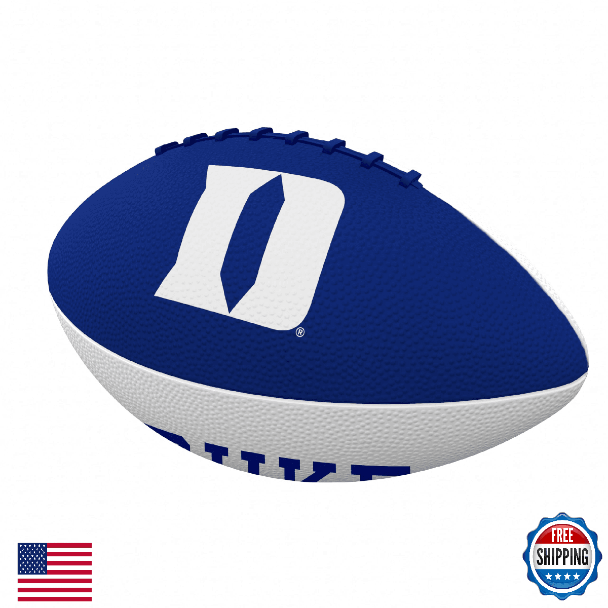 Duke Blue Devils Pinwheel Junior Rubber Football - Outdoor Fun & Team Spirit - Image 1