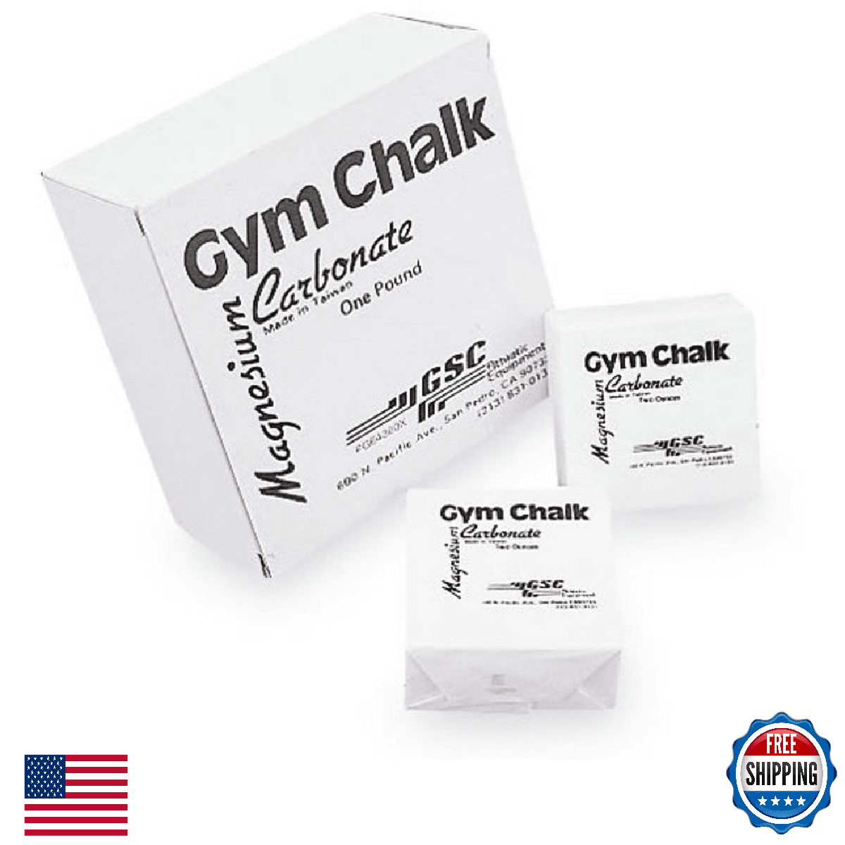 GSC Gym Chalk 1lb - 8 2oz Blocks for Gymnastics Weightlifting - Image 1