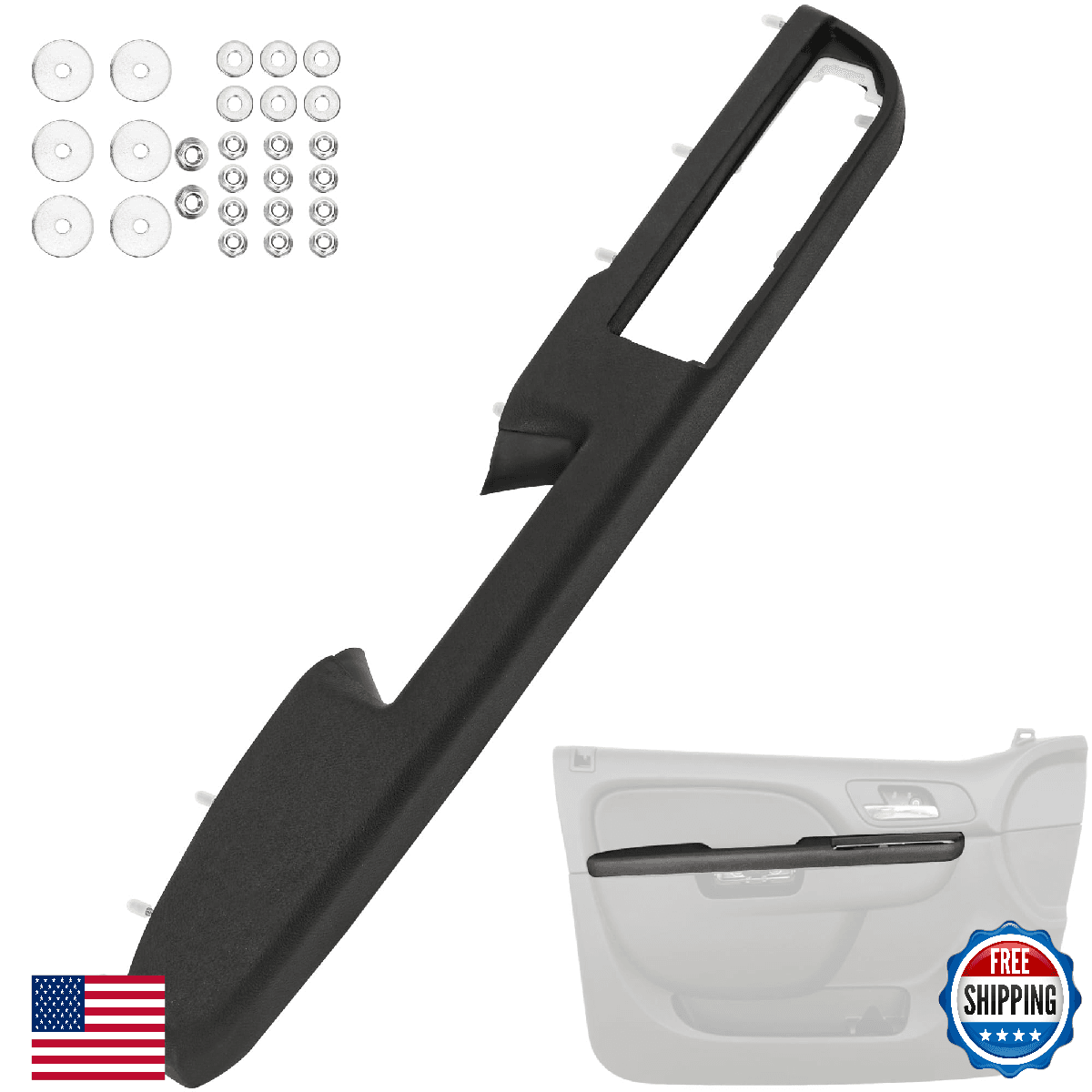80994 Front Left Driver Side Armrest,Door Panel Handle Compatible with 2010-2014 - Image 1