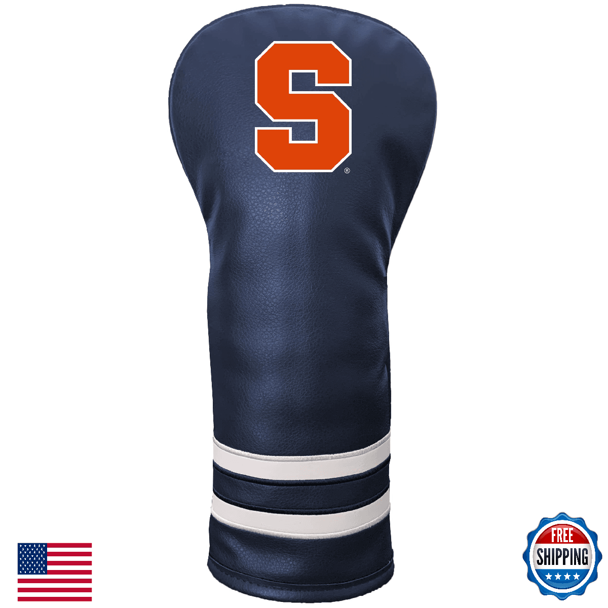 Team Golf NCAA SYRACUSE Vintage Fairway Headcover - Fits All Fairway/Hybrid/Util - Image 1