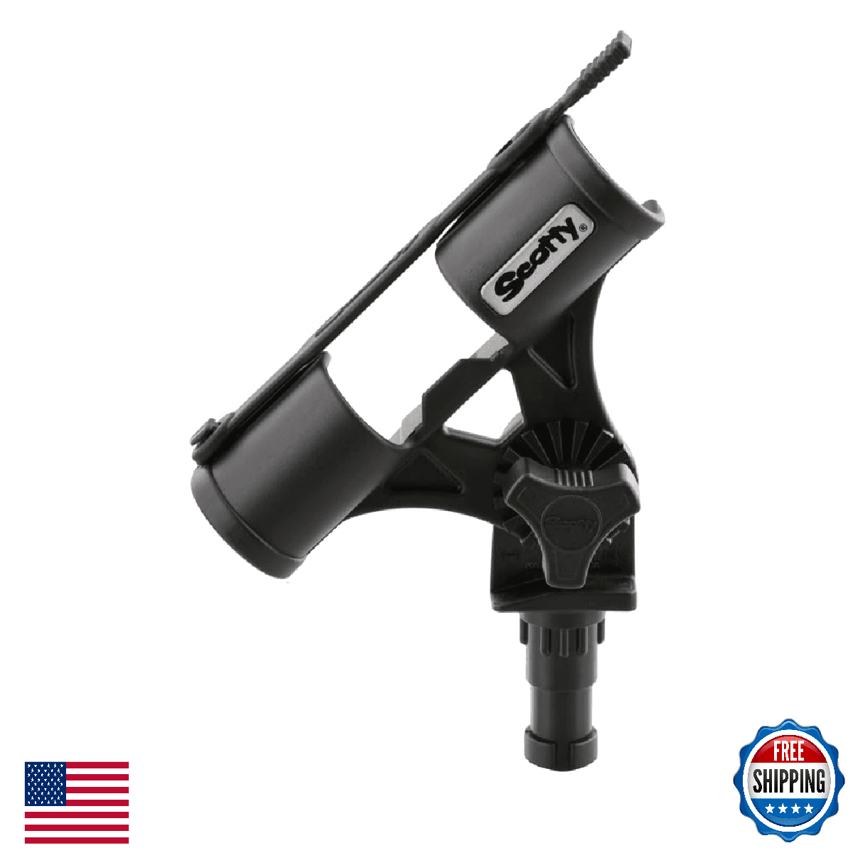 Scotty #260 Fly Rod Holder - Black, Secure & Ready for Action - Image 1