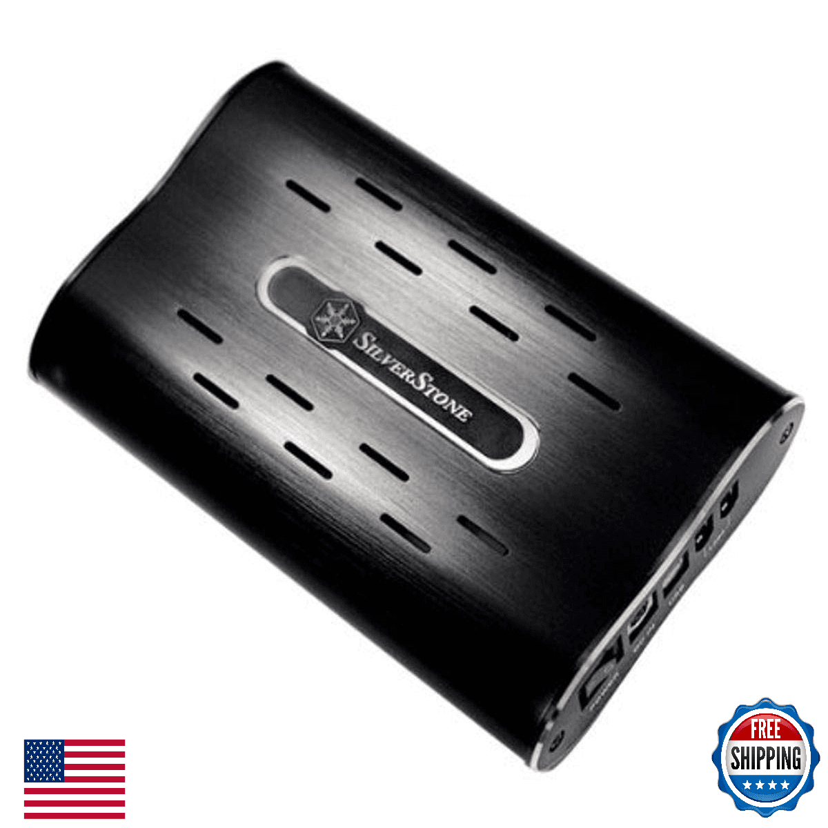 Silverstone MS04B 3.5-Inch Aluminum Casing Hard Drive Enclosure (Black) - Image 1