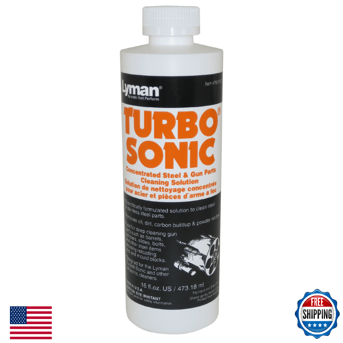 Lyman Turbo Sonic 7631707 Gun Parts Cleaning Solution Concentrate 16oz - Image 1
