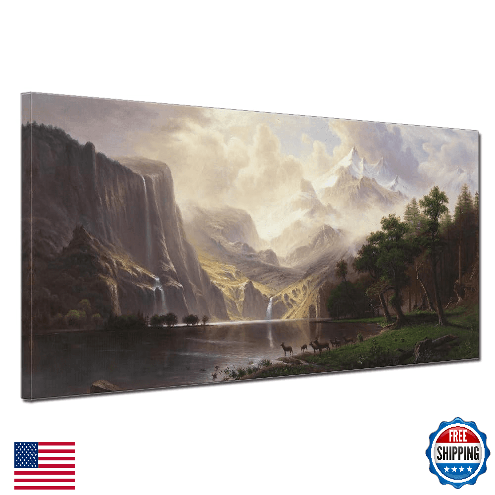 QBQT Sierra Nevada Mountains in California Wall Art Landscape Extra Large Pictur - Image 1