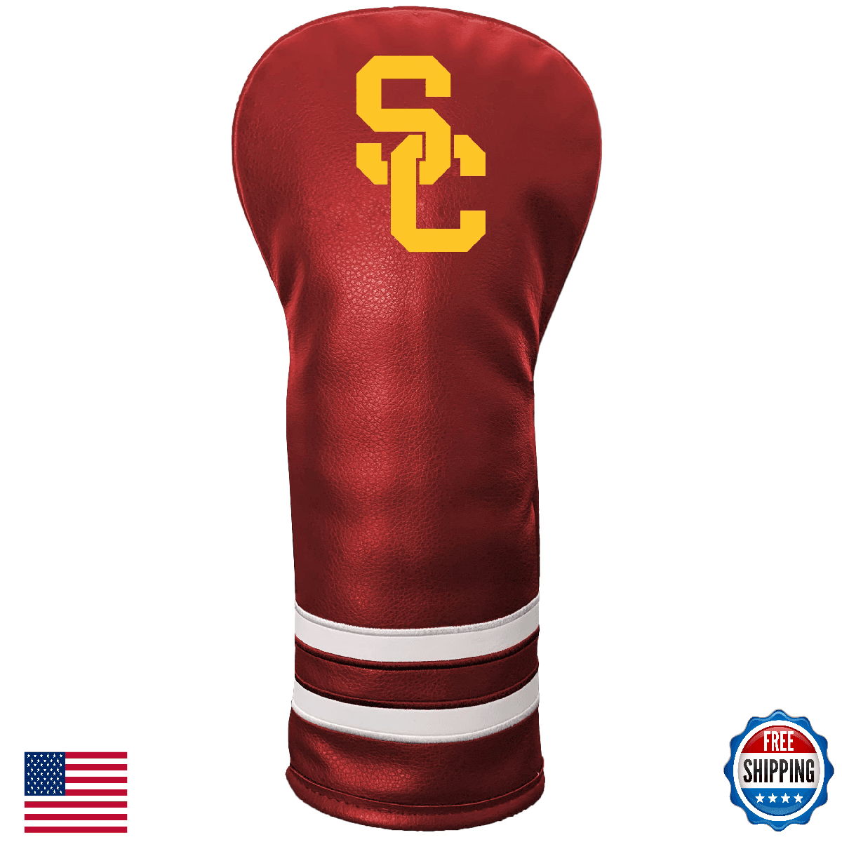 Team Golf NCAA Southern California Vintage Fairway Headcover - Fits All Clubs - Image 1
