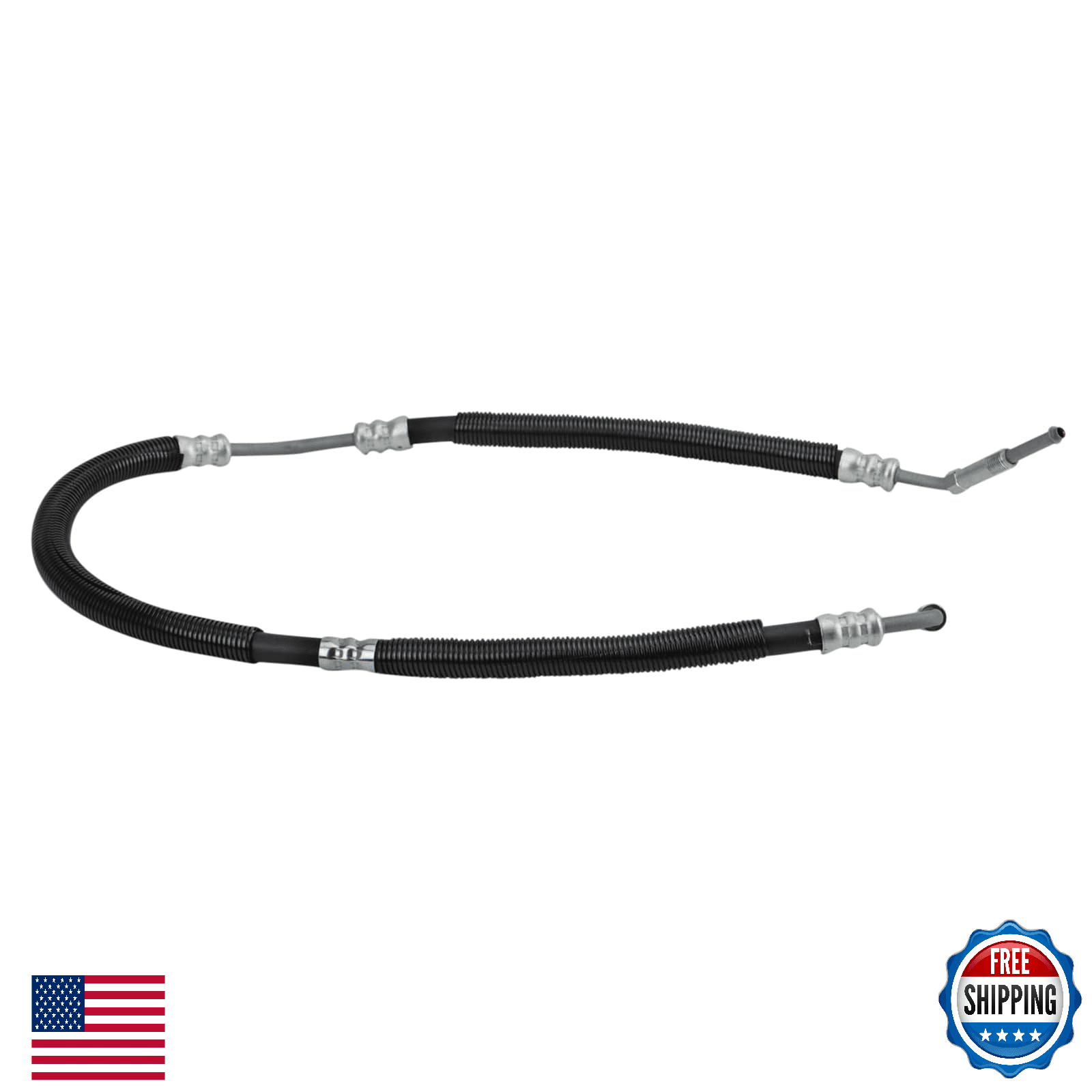 TRQ Power Steering Pressure Line Hose Assembly Compatible with 2007-2011 Jeep Wr - Image 1