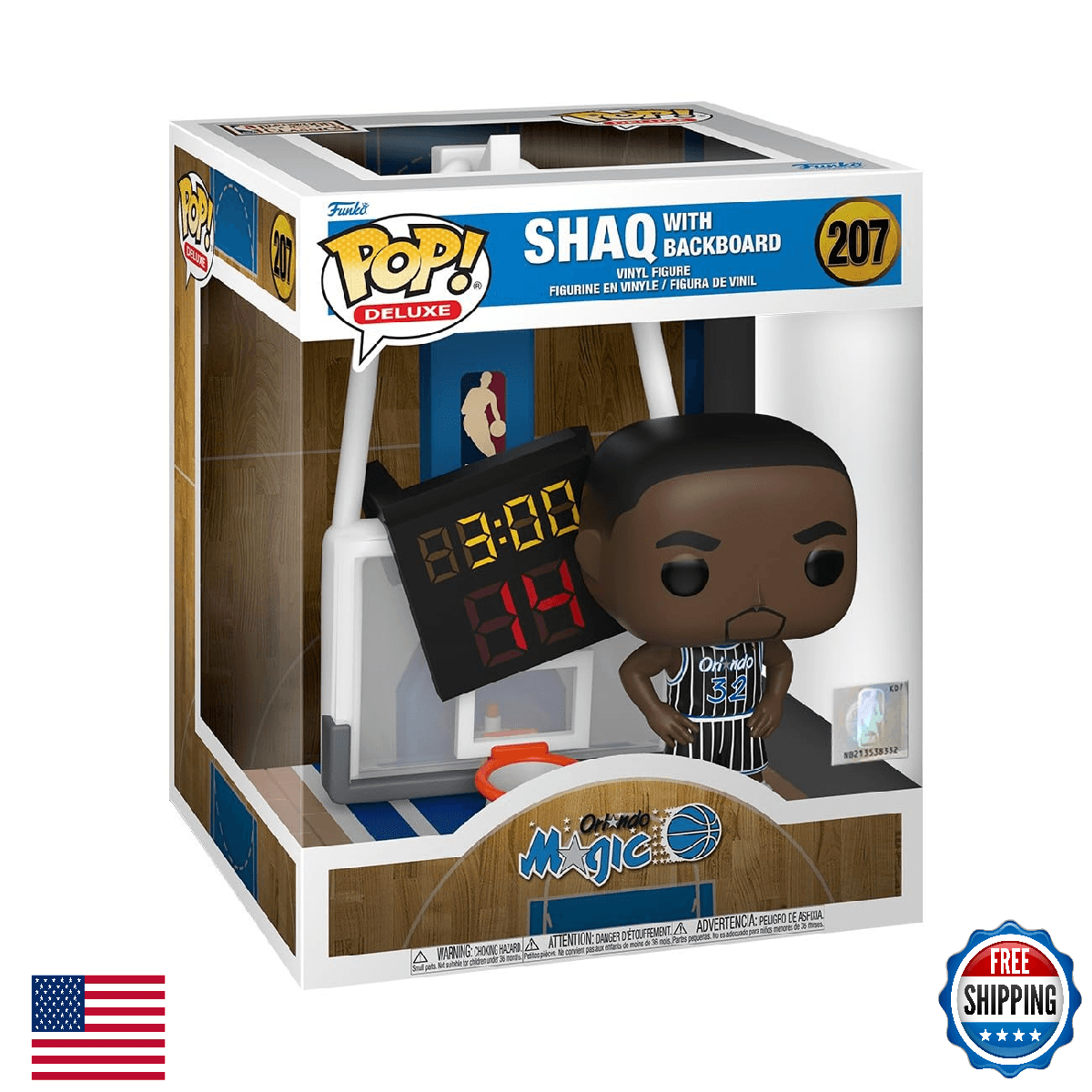 Funko Pop! Deluxe: NBA Orlando Magic - Shaquille O'Neal w/ Backboard - Image 1