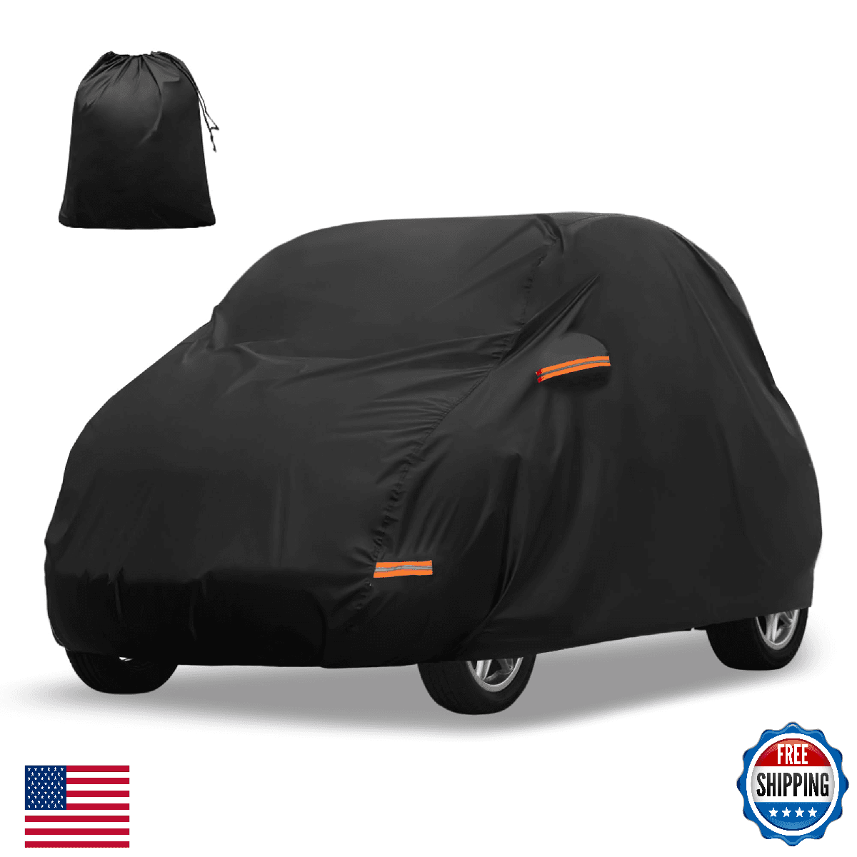 X AUTOHAUX Car Cover Smart Fortwo 07-19 Aluminum Film Outdoor Waterproof - Image 1