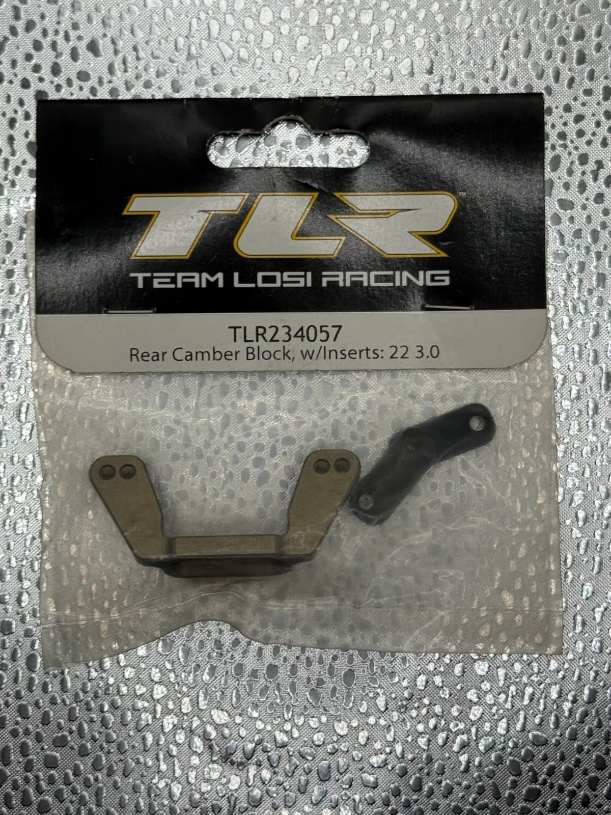TLR234057 Rear Camber Block w/Inserts for Team Losi 22 3.0 Buggy New - Image 1
