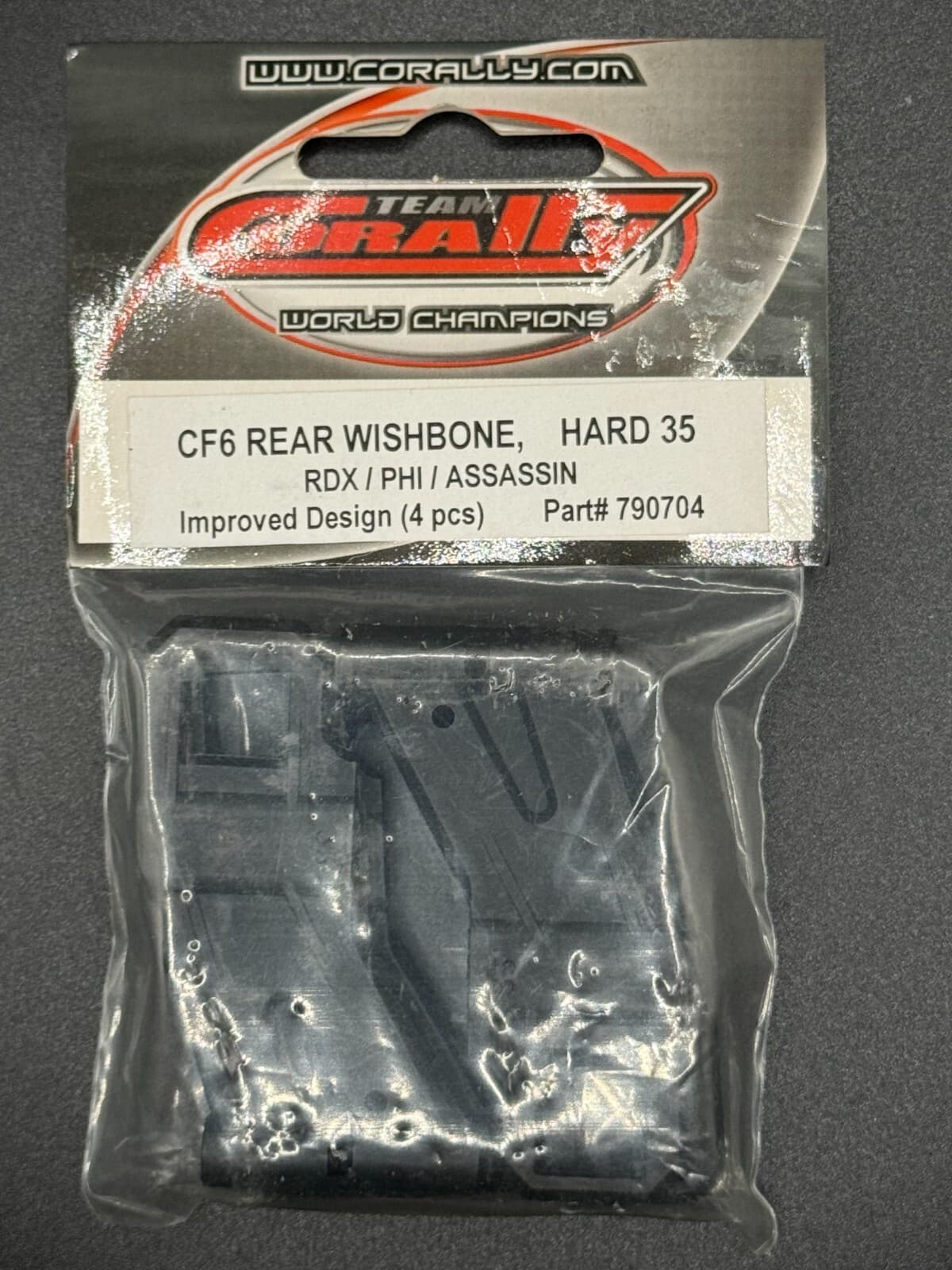 Team Corally 790704 CF6 Rear Wishbone (Hard 35) RDX/PHI/Assassin (4 Pcs) - Image 1