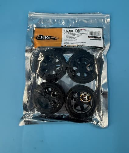 SnakeEye RXG Rally-X/Gymkhana Pre-Mounted Tires & Wheels (Galaxy Black) FBR71874 - Image 1
