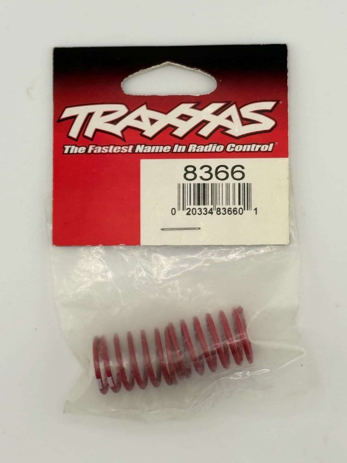 Traxxas 8366 Spring Shock Red / 2.8 Rate White Stripe (2) : 4-Tec / Ford GT - Image 1