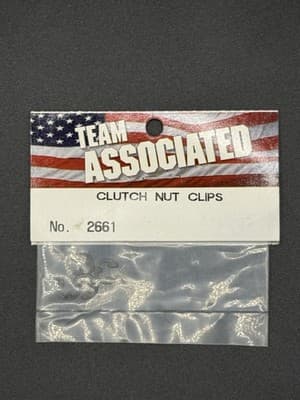 Team Associated 2661 Clutch Nut Clips (6 Count)