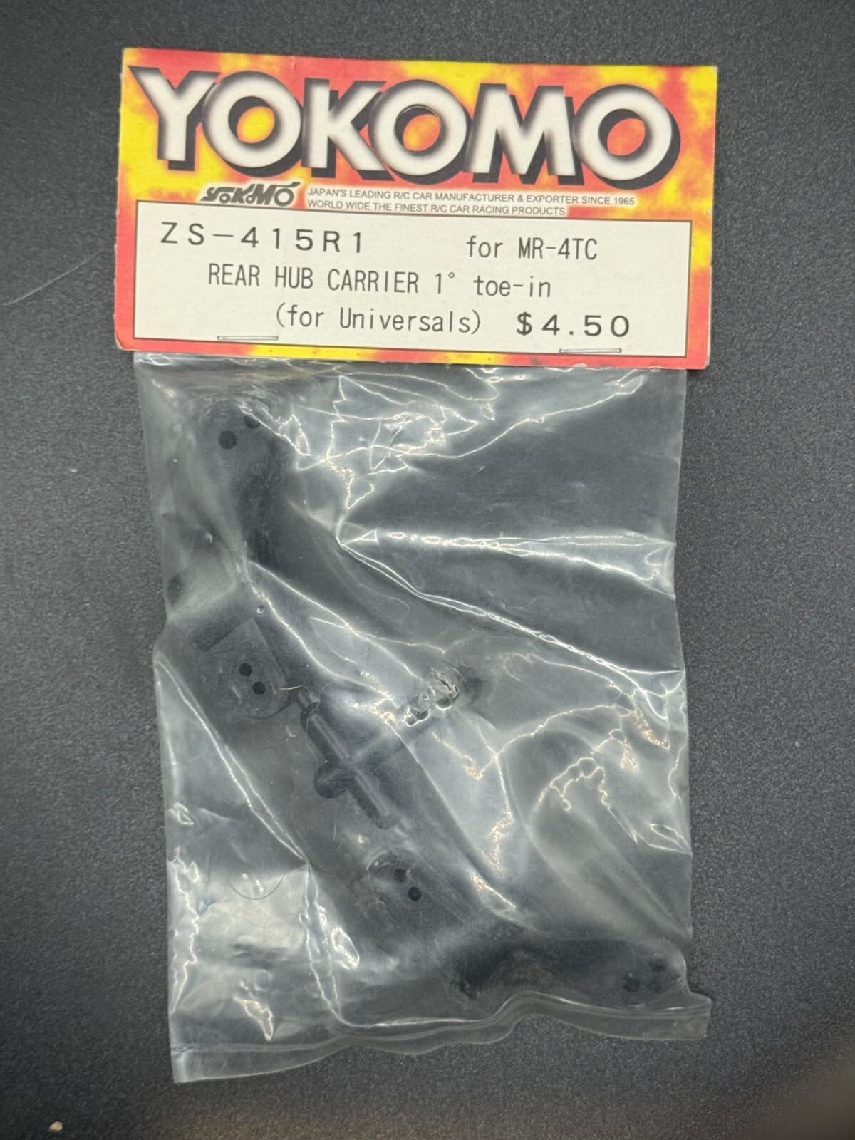 Yokomo ZS-415R1 Rear Hub Carrier (1 Deg Toe-In) Fits MR-4 Touring Car