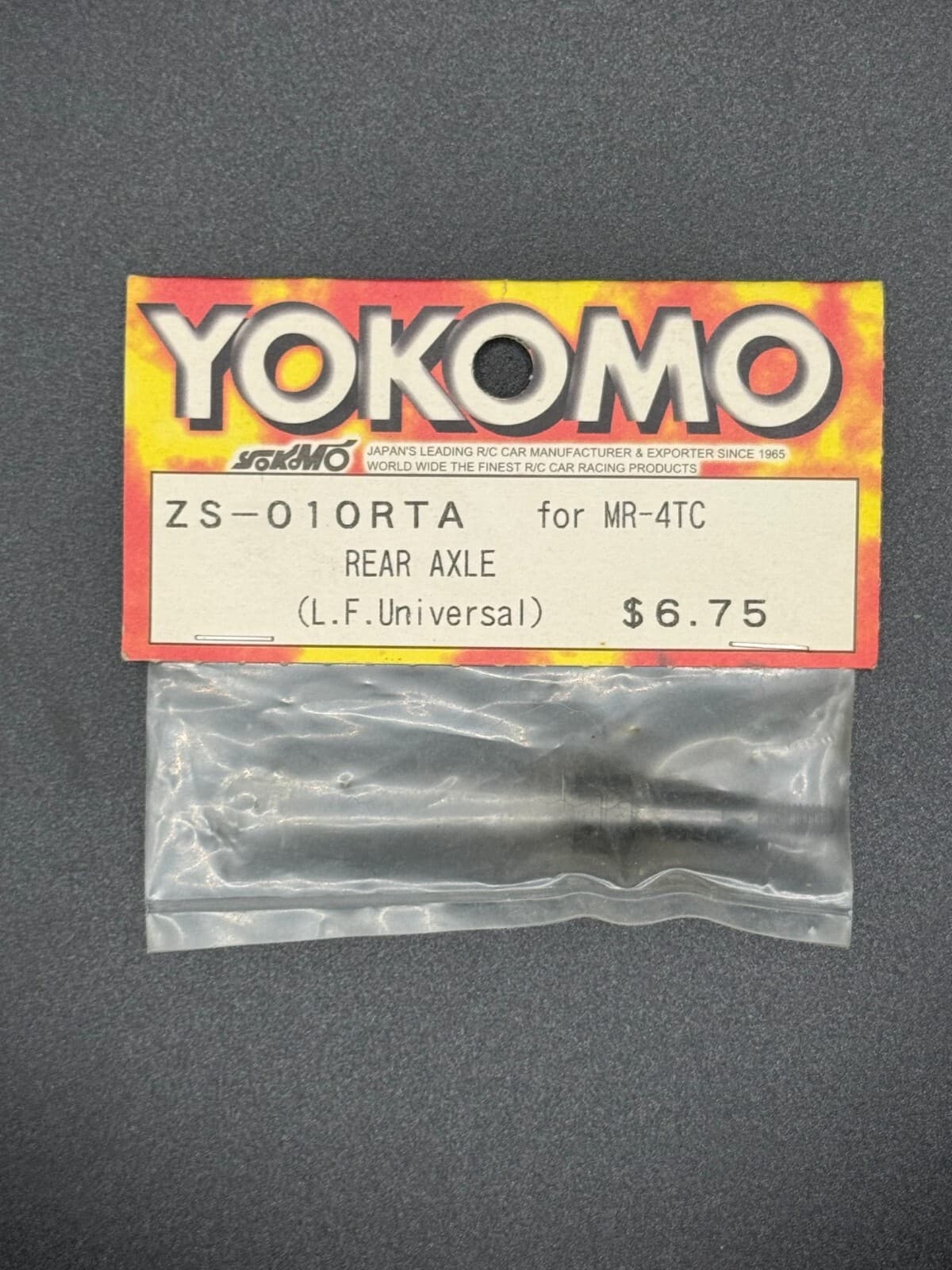 Yokomo ZS-010RTA Rear Axle (1) Low Friction Universal MR-4 Touring Car