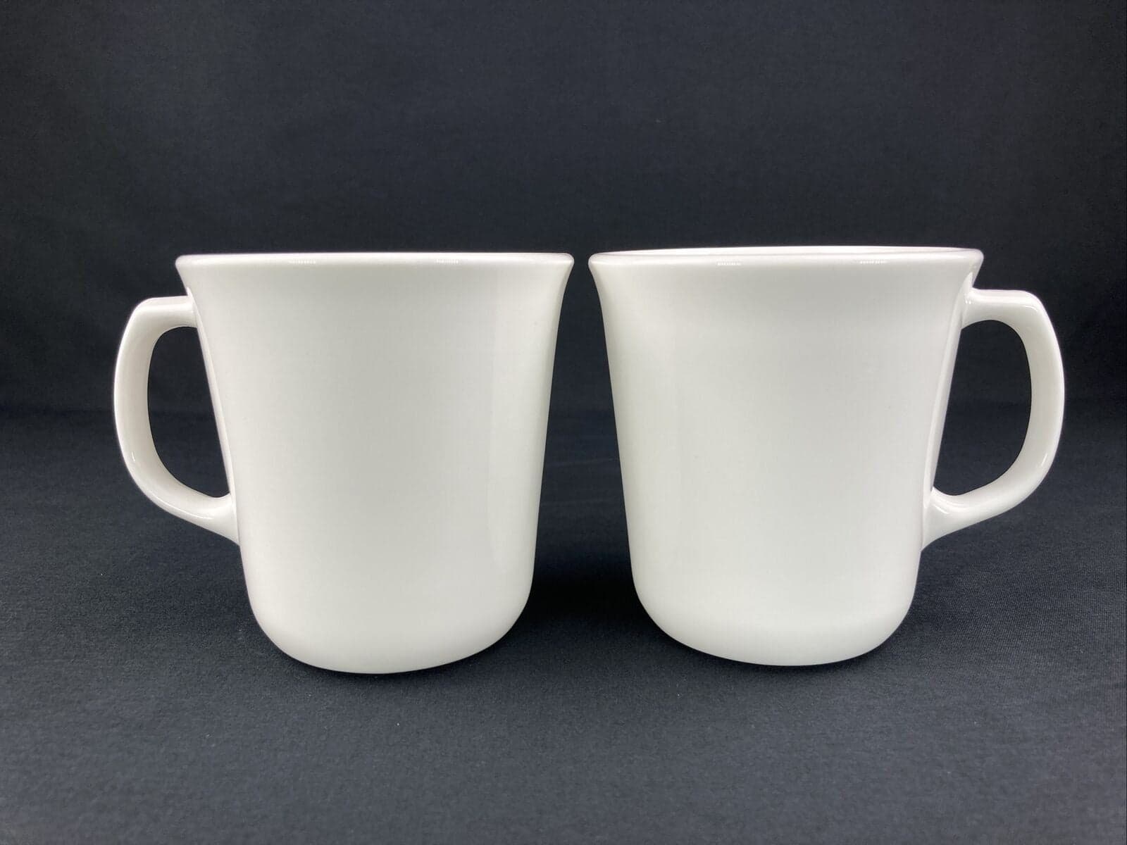 Corning Winter Frost White Set Of 2 Mugs 8oz. Made In USA 3 1/2” - Image 1