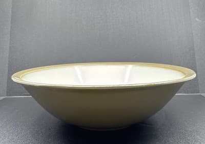 Nustone Everest 7603 Stoneware Serving Bowl- Olive Green - Image 1