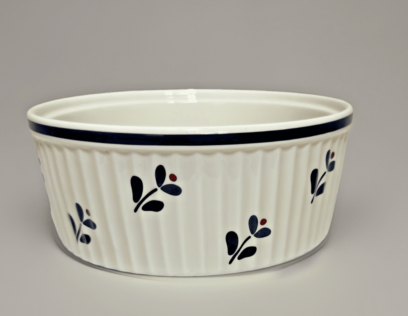 Asta Porcelain Oven To Table 3” Tall, 7 1/2” Diameter Casserole Dish 1982 - Image 1
