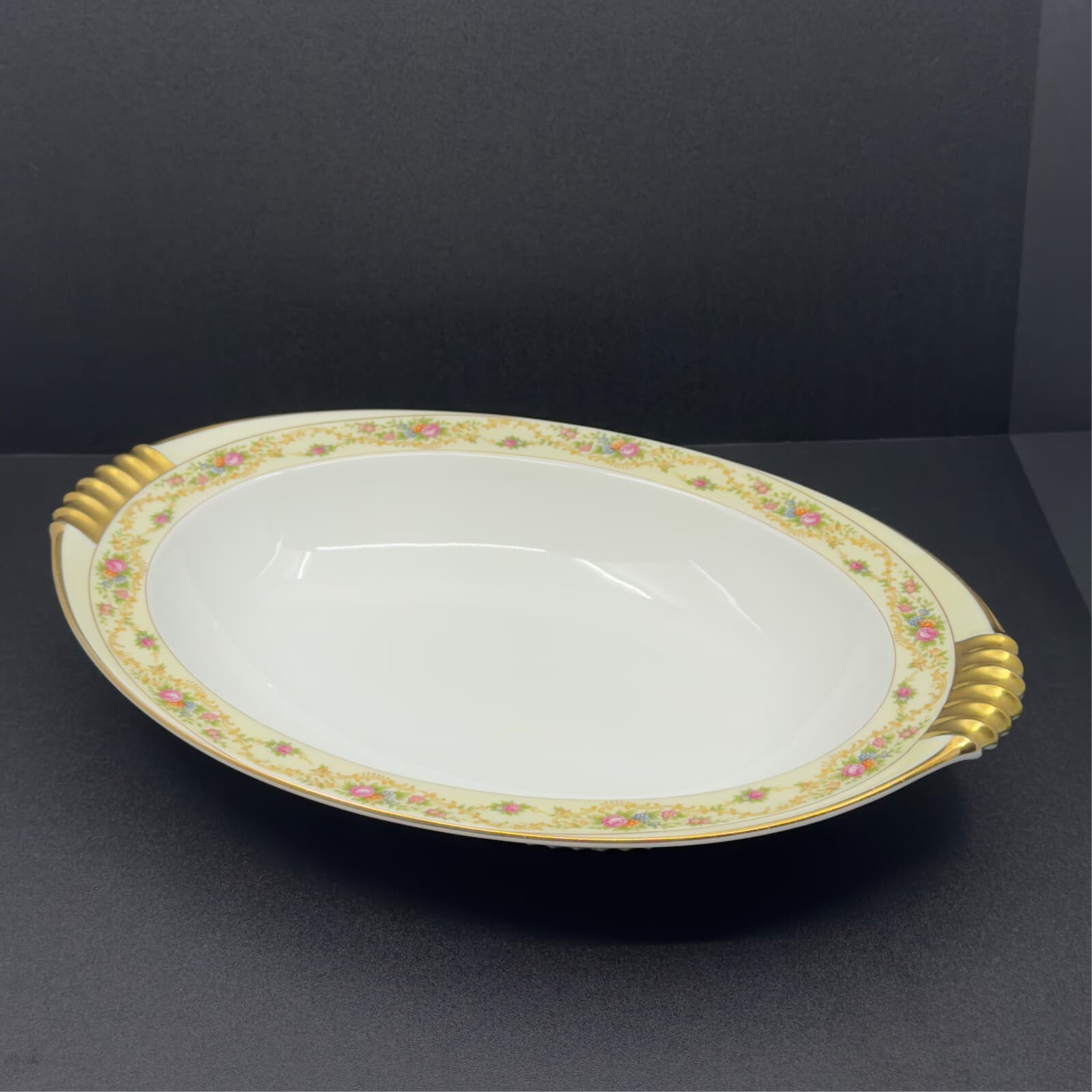 Meito China Modern Windsor 12" Vegetable bowl Patents Applied for backstamp - Image 1