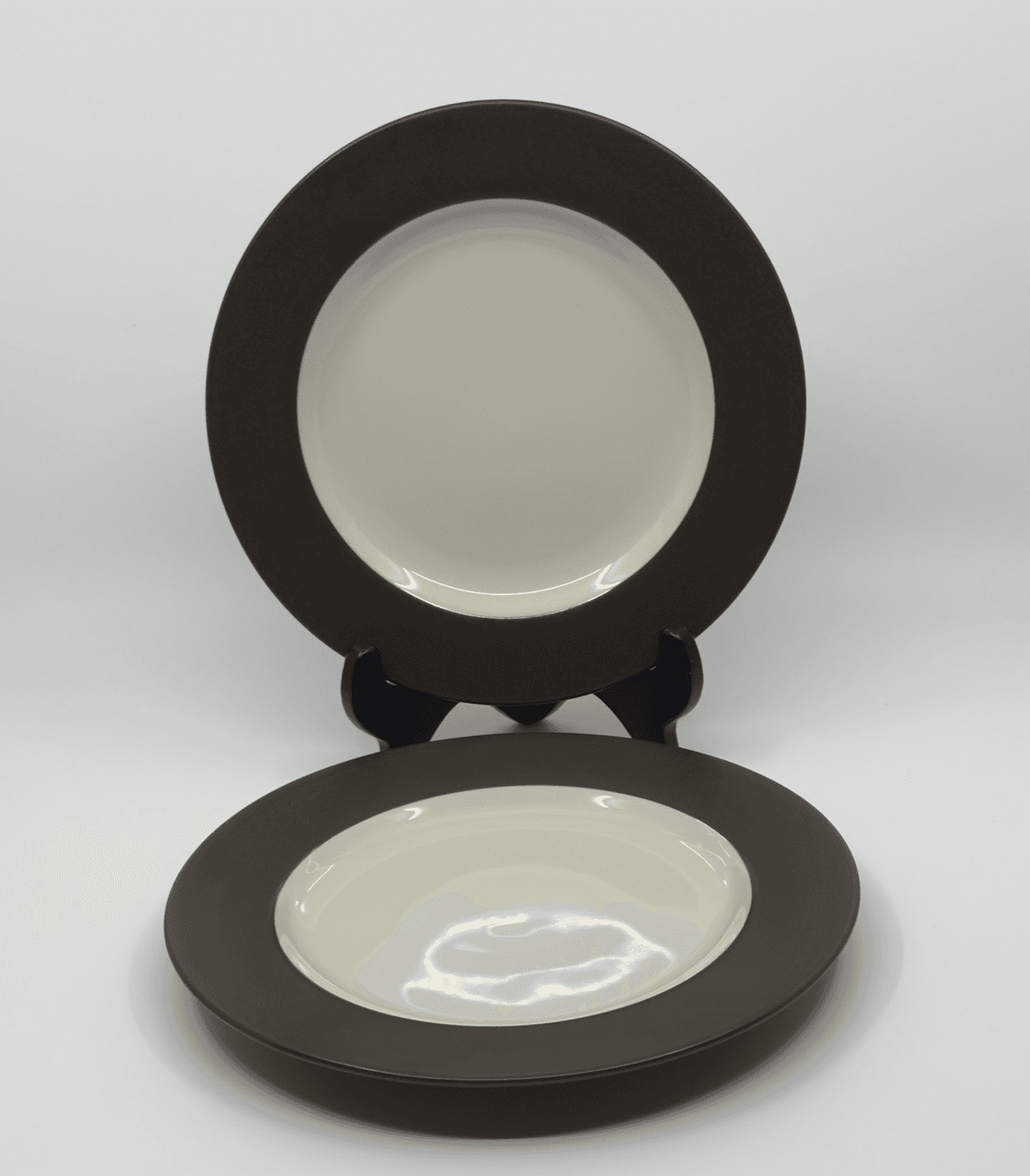 Noritake Stoneware Colorwave Brown #8046 Set of 2 Appetizer Plates - Image 1
