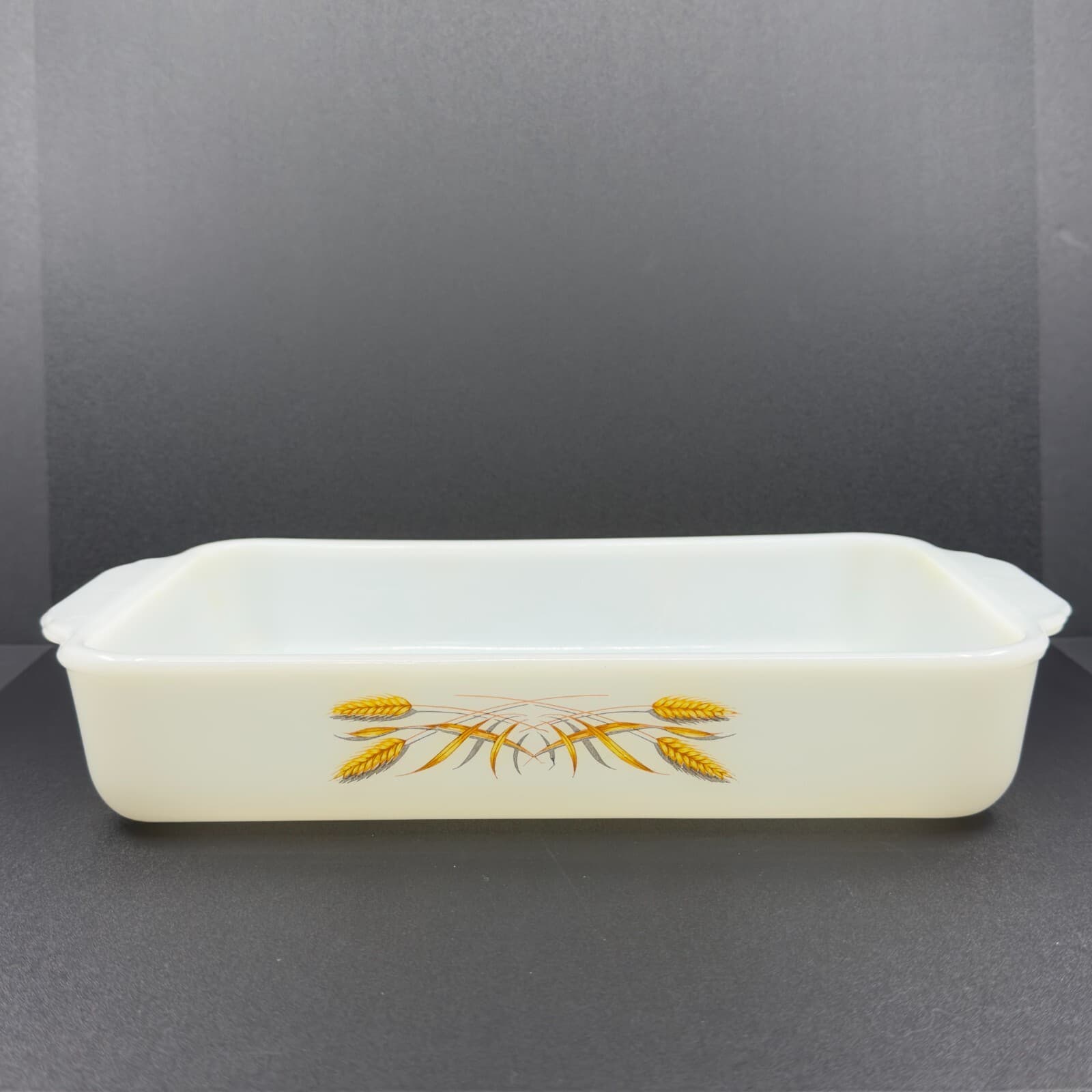 Anchor Hocking 12" Wheat Fire King #410 Baking Dish - Image 1