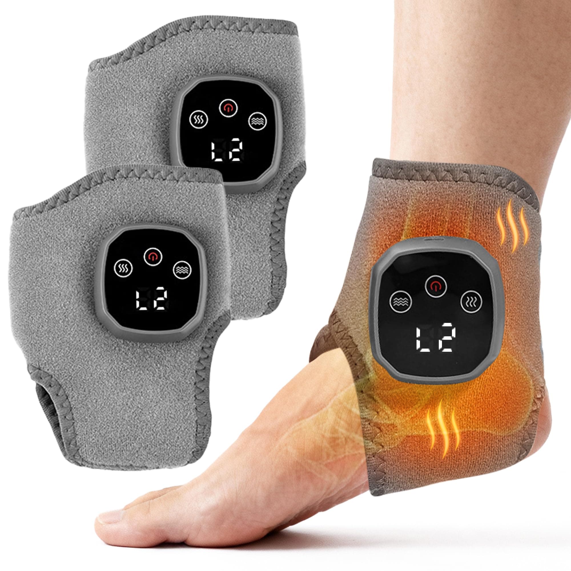 YAZHI Foot Massager 2-in-1 Warming Wrap Relax Renew Foot Ankle Massager 3 Modes - Image 1