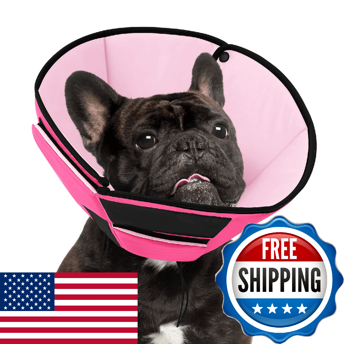Preferhouse Dog Recovery Collar Cone for Medium Dogs, Adjustable Dog Cone Altern - Image 1