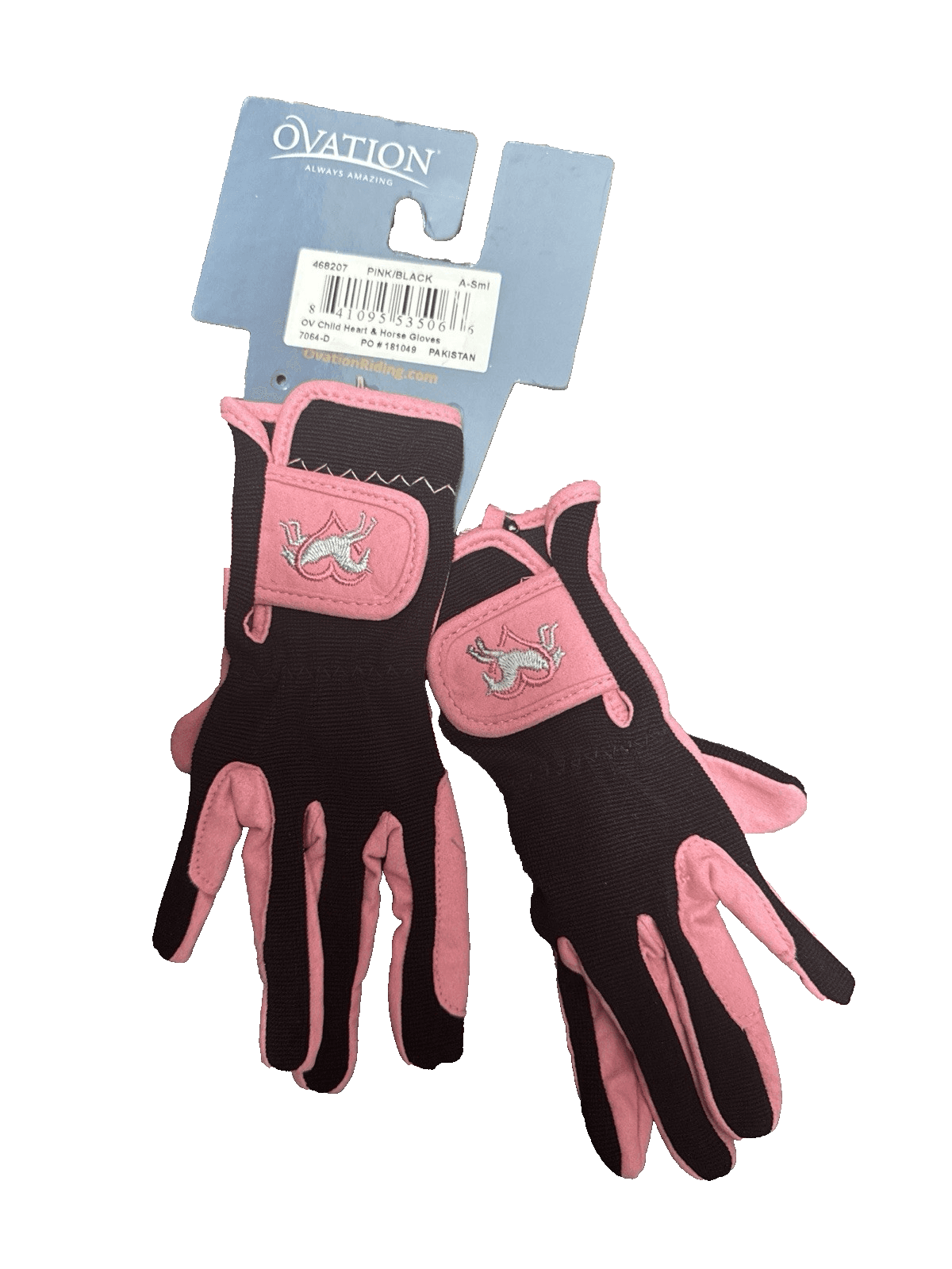 Ovation Leather Gloves for Kids Horse Riding, A- Small- Pink - Image 1