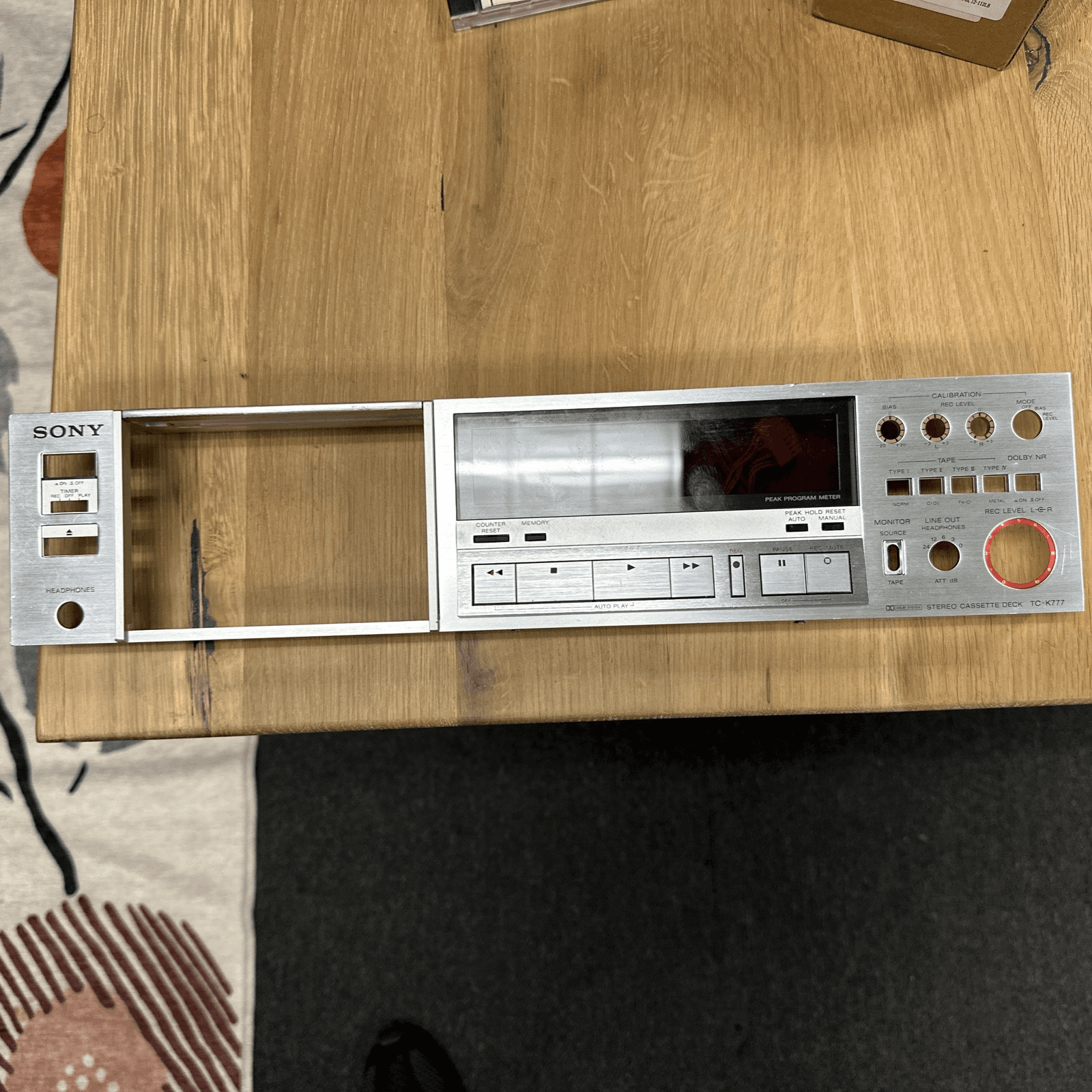 Sony TC-K777 Front Panel - Image 1