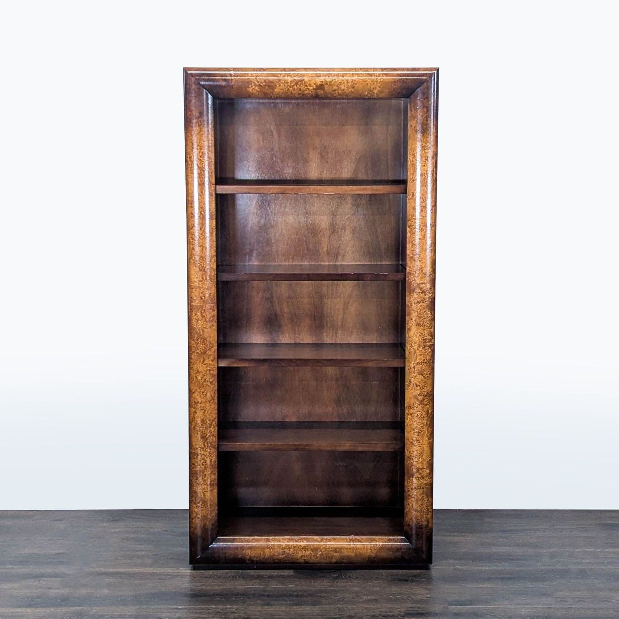 Williams-Sonoma Home Classic Wood Bookshelf with Rich Brown Finish - Image 1