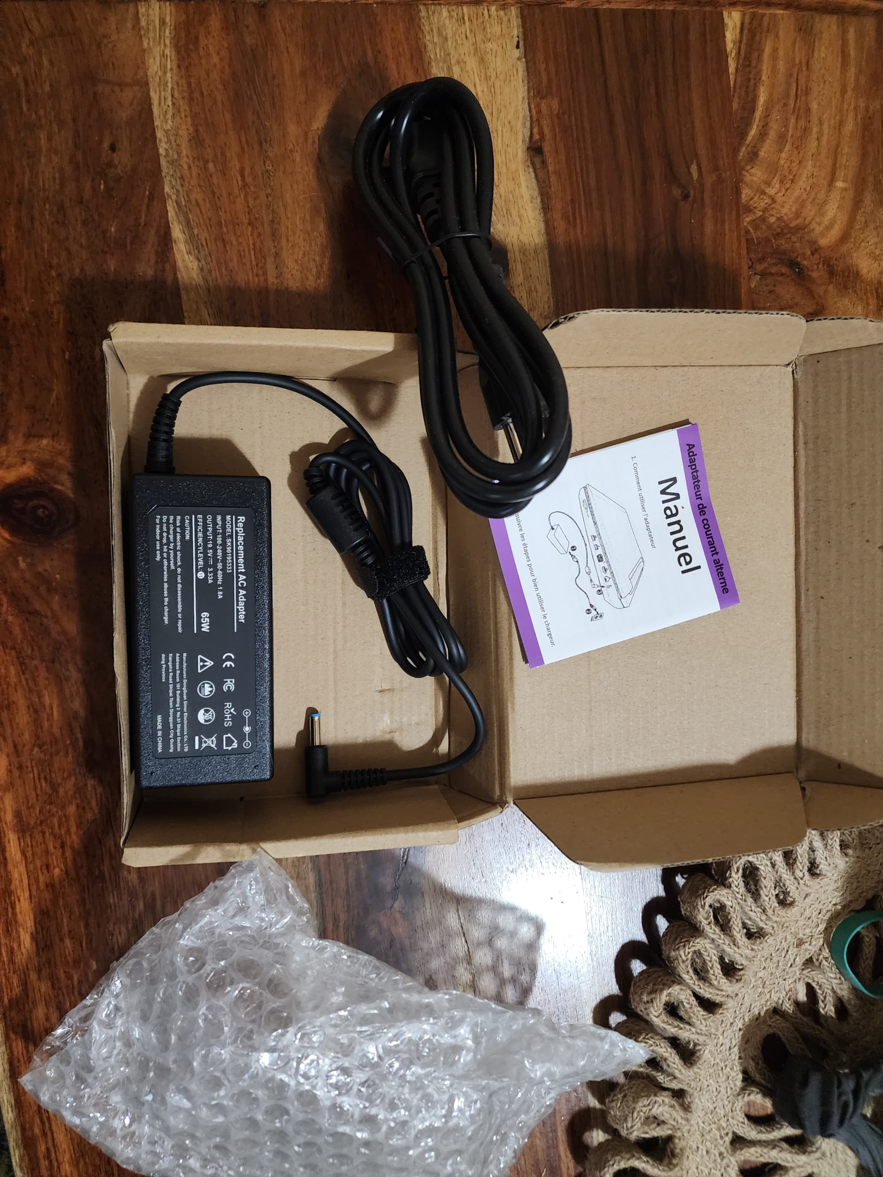 65W Replacement AC Adapter SK90195333 - Image 1