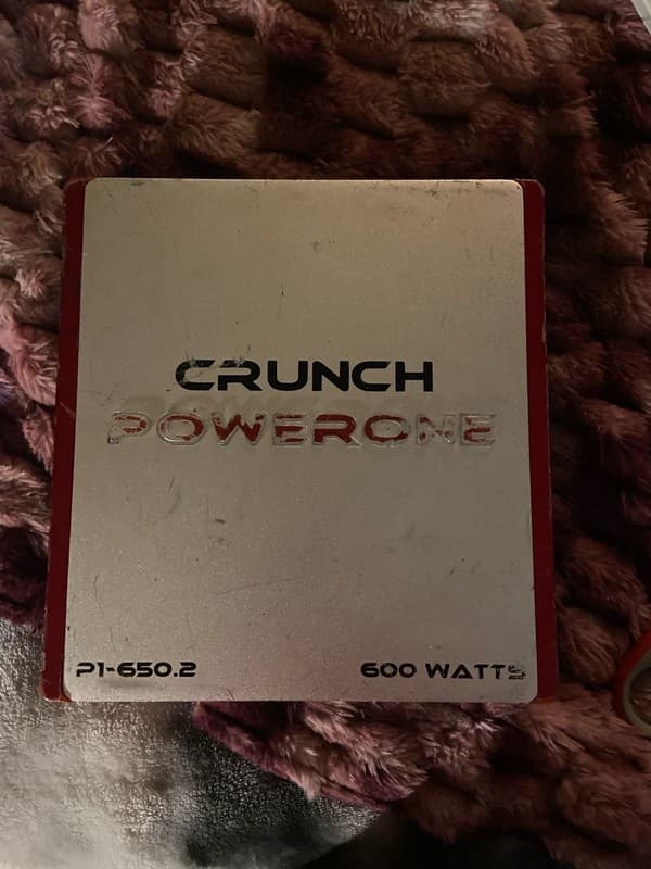 Crunch Powerone P1-650.2 600 Watts 2-Channel Class AB Car Stereo Amplifier - Image 1